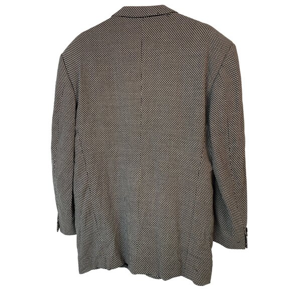 VTG V2 Versace Wool Sport Coat Zigzag Switzerland Neiman Marcus 44L 9097 - Picture 8 of 9